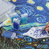 64 Grids 5D Diamond Painting Box Storage Containers Diamond With 200pcs Label Stickers DT9001
