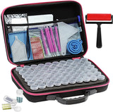 Portable Diamond Painting Bead Storage Containers 60 Slots Diamond Storage Box With 54 Tools DT9002