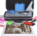 Portable Diamond Painting Bead Storage Containers 60 Slots Diamond Storage Box With 54 Tools DT9002