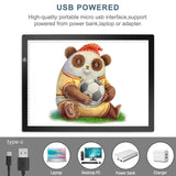 Portable Tracing LED Copy Board Light Box Ultra-Thin Adjustable USB Power For Drawing DT9004