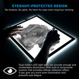 Portable Tracing LED Copy Board Light Box Ultra-Thin Adjustable USB Power For Drawing DT9004