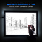 Portable Tracing LED Copy Board Light Box Ultra-Thin Adjustable USB Power For Drawing DT9004