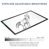 Portable Tracing LED Copy Board Light Box Ultra-Thin Adjustable USB Power For Drawing DT9004