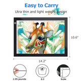 Portable Tracing LED Copy Board Light Box Ultra-Thin Adjustable USB Power For Drawing DT9004