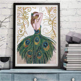 Half Drill Beauty Diamond Painting Kits HD90164