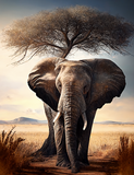 Elephant 5d Diy Diamond Painting Kits UK Handwork Hobby MJ1320