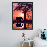 Elephant 5d Diy Diamond Painting Kits UK Handwork Hobby MJ1328
