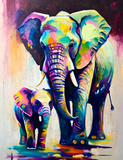 Elephant 5d Diy Diamond Painting Kits UK Handwork Hobby MJ1332