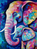 Elephant 5d Diy Diamond Painting Kits UK Handwork Hobby MJ1333