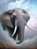 Elephant 5d Diy Diamond Painting Kits UK Handwork Hobby MJ1339