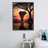 Elephant 5d Diy Diamond Painting Kits UK Handwork Hobby MJ1352