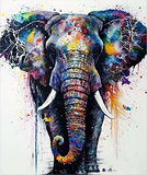 Elephant 5d Diy Diamond Painting Kits UK Handwork Hobby MJ1354