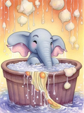 Elephant 5d Diy Diamond Painting Kits UK Handwork Hobby MJ1358