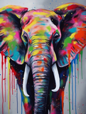 Elephant 5d Diy Diamond Painting Kits UK Handwork Hobby MJ1374