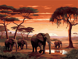 Elephant 5d Diy Diamond Painting Kits UK Handwork Hobby MJ1382
