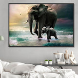 Elephant 5d Diy Diamond Painting Kits UK Handwork Hobby MJ1389