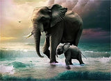 Elephant 5d Diy Diamond Painting Kits UK Handwork Hobby MJ1389