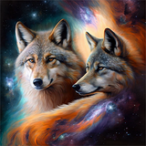 Wolf 5d Diy Diamond Painting Kits UK Handwork Hobby MJ1403
