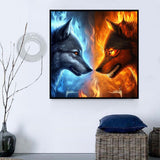 Wolf 5d Diy Diamond Painting Kits UK Handwork Hobby MJ1412