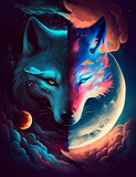 Wolf 5d Diy Diamond Painting Kits UK Handwork Hobby MJ1456