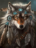 Wolf 5d Diy Diamond Painting Kits UK Handwork Hobby MJ1482