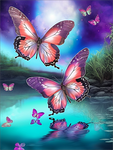 Butterfly 5d Diy Diamond Painting Kits UK Handwork Hobby MJ1581