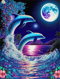 Dolphin 5d Diy Diamond Painting Kits UK Handwork Hobby MJ1745