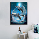 Dolphin 5d Diy Diamond Painting Kits UK Handwork Hobby MJ1755