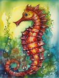 Hippocampus 5d Diy Diamond Painting Kits UK Handwork Hobby MJ1850