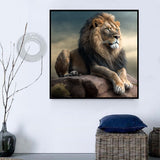 Lion 5d Diy Diamond Painting Kits UK Handwork Hobby MJ9186