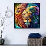 Lion 5d Diy Diamond Painting Kits UK Handwork Hobby MJ9187