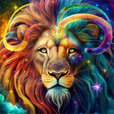 Lion 5d Diy Diamond Painting Kits UK Handwork Hobby MJ9187