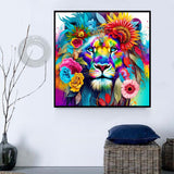 Lion 5d Diy Diamond Painting Kits UK Handwork Hobby MJ9188