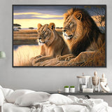 Lion 5d Diy Diamond Painting Kits UK Handwork Hobby MJ9206