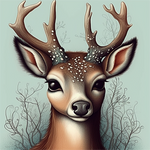 Deer 5d Diy Diamond Painting Kits UK Handwork Hobby MJ9258