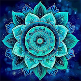 Mandala 5d Diy Diamond Painting Kits UK Handwork Hobby MJ9506