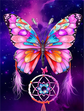 Dream Catcher Butterfly 5d Diy Diamond Painting Kits UK Handwork Hobby MJ9556