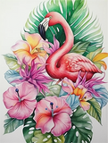 Flamingo 5d Diy Diamond Painting Kits UK Handwork Hobby MJ9635