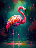 Flamingo 5d Diy Diamond Painting Kits UK Handwork Hobby MJ9638