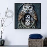 Owl 5d Diy Diamond Painting Kits UK Handwork Hobby MJ9738