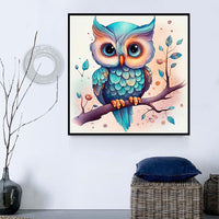 Owl 5d Diy Diamond Painting Kits UK Handwork Hobby MJ9745