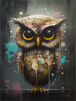 Owl 5d Diy Diamond Painting Kits UK Handwork Hobby MJ9779