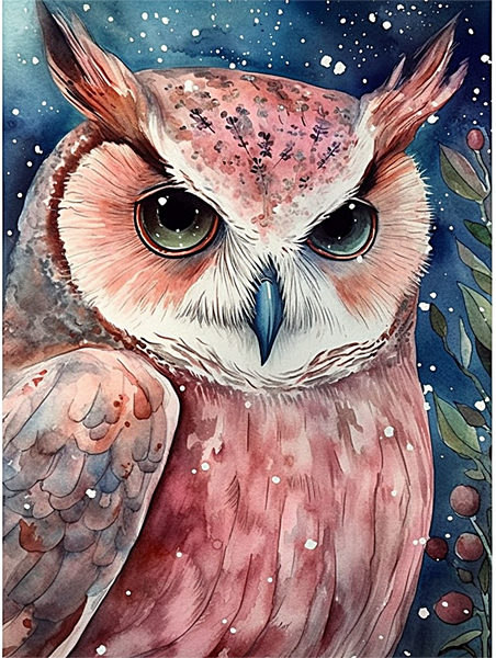 Owl 5d Diy Diamond Painting Kits UK Handwork Hobby MJ9780