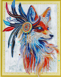 Half Drill Fox Diamond Painting Kits HD90005