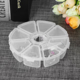 3pcs/lot Mini 8 Grids Rhinestone Plastic Containers Box Diamond Painting UK VM90356