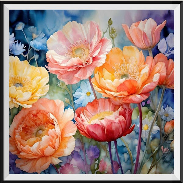 Flower 5d Diy Diamond Painting Kits UK Handwork Hobby FL2018