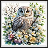 Owl 5d Diy Diamond Painting Kits UK Handwork Hobby FL3040