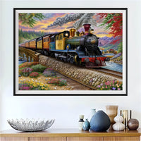 Train 5d Diy Diamond Painting Kits UK Handwork Hobby FL3694