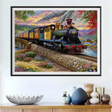 Train 5d Diy Diamond Painting Kits UK Handwork Hobby FL3694