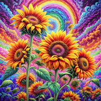 Sunflower 5d Diy Diamond Painting Kits UK Handwork Hobby FL4089